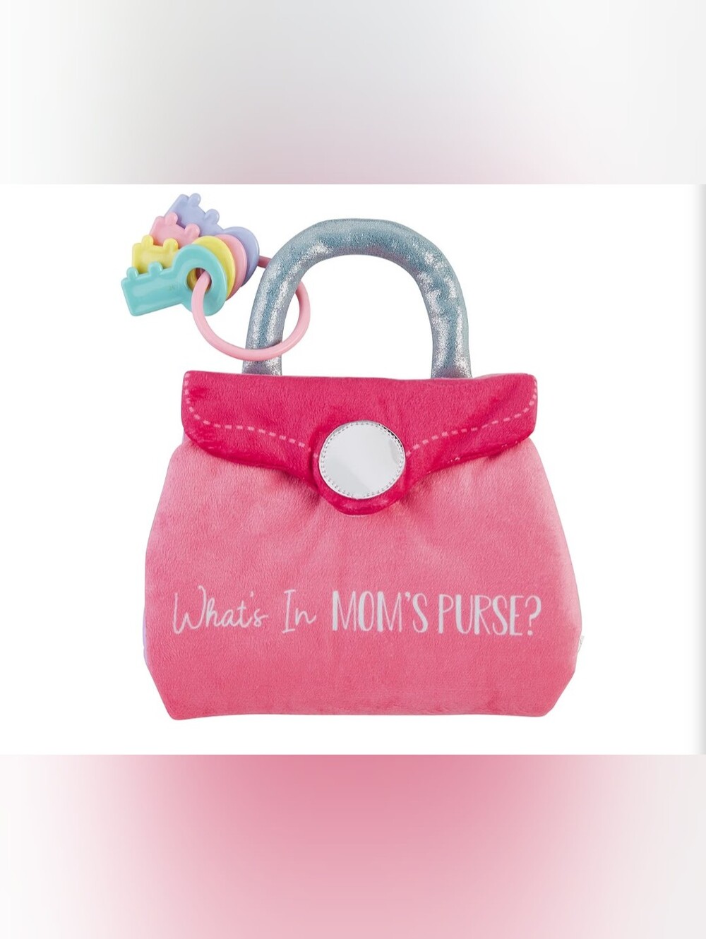 Pink Plush 'What's In Mom's Purse?' Toy Purse Book - Picture 1 of 4